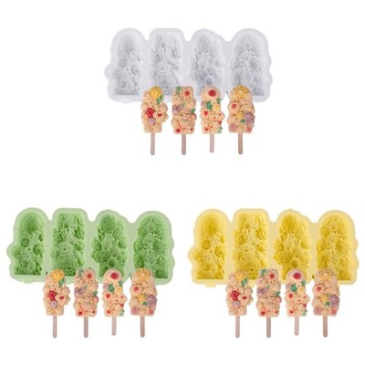 Flower Shape Silicone Popsicles Molds Cake Candy Candy Mold Ices Maker