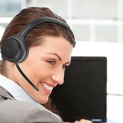 MORPHEUS 360 ADVANTAGE STEREO WIRELESS HEADSET DETACHABLE MIC HS6500SBT - BLACK