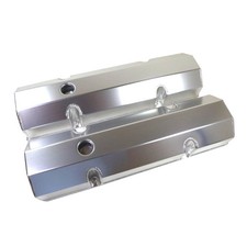 Chevy 1958-86 Sbc 4.3l-6.6l Flat Top Valve Covers Fabricated Aluminum Polished
