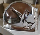 Steuben Art Glass Vintage Crystal Sleeping Cat Figurine Paperweight