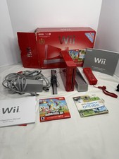 Nintendo Wii Mario 25th Anniversary Video Game Console Bundle-Tested CIB - Read