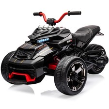 12V Kids Ride On Car Electric ATV with Bluetooth Audio High/Low Speed LED Lights