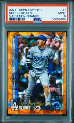2025 Topps Chrome Orange /25 Shohei Ohtani PSA 9