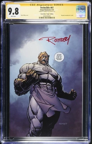 INVINCIBLE #61 - RYAN OTTLEY VIRGIN VARIANT C2E2 EXCLUSIVE  SIGNED CGC 9.8
