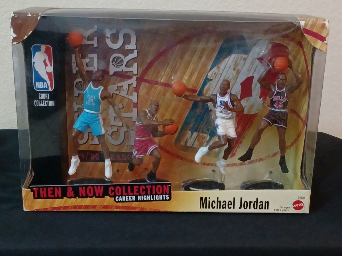 MATTEL Michael Jordan “Then And Now” Collection Figures 1999 NBA