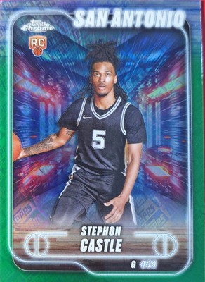 2024-25 STEPHON CASTLE Topps Chrome Topps Green Refractor
