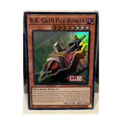 Yu-Gi-Oh R.B. Ga10 Pile Bunker DOOD-EN092 Duel Overload 1st Ed Holo 1500/1500