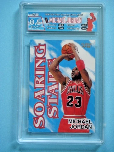 1997/98 Fleer Michael Jordan Soaring Stars #9 HGA 8.5 BULLS