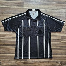 Uniforme de árbitro de fútbol Score, adulto mediano negro/blanco