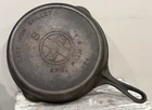 Griswold #8 Cast Iron Skillet 704J Large Slant Logo Heat Ring Flat Erie PA (12F)
