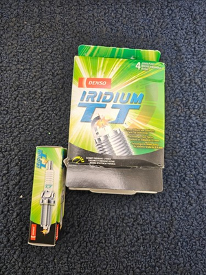 #ad QTY 4 Denso 4702 IK20TT: Iridium TT Spark For Acura Audi BMW Cadillac Chevy VW $47.99