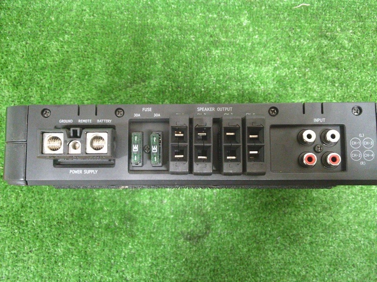 Alpine PDX-F4 Car Audio 4 Channel Amplifier 100W x4 or 200W x2 Max