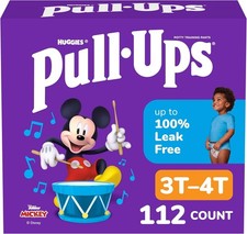 Pull-Ups Boys' Potty Training Pants, Size 3T-4T Training Underwear 32-40 lbs ,
