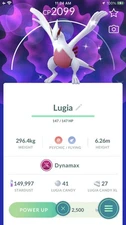 Pokemon Shiny Dynamax Lugia - P T C Mini GO - Read Item Description