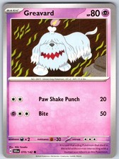 Greavard 70/142 Stellar Crown Pokemon Near Mint