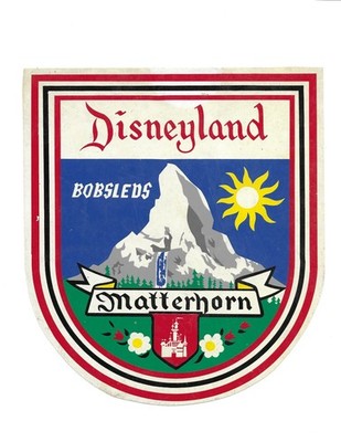 Original Disneyland Matterhorn decal - Rare!