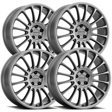 Set Of 4 Vision 477 Monaco 15x7 5x4.5 38mm Gunmetal Wheels Rims 15 Inch