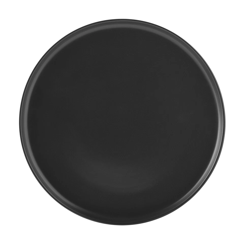 Alessandra 12-Piece Stoneware Dinnerware Set Matte Black - Image 3 of 4