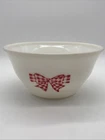 VTG McKee Glass Gingham Bow Tie Dish 8”