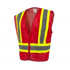 Radians SV22-1 Economy Type O Class 1 Safety Vest, Red, 4X-Large