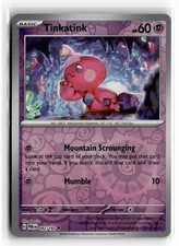 Pokemon: SV04: Paradox Rift Tinkatink #082/182 Common,Reverse Holo .P2N