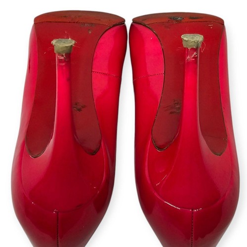 Christian Louboutin decolte tacco alto smaltate EU 37 rosa dal Giappone 0111256K Auth - Foto 11 di 24