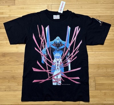 Modern Boot Evangelion Hiptrack Anime Print T-Shirt Size Medium