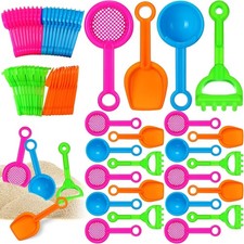 40 Pcs 5.5 Inch Mini Beach Sand Shovels Colorful Plastic Rake Shovel...