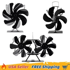 Heat Powered Fan Home Stove Fan for Wood Log Fireplace Burner No-electric Silent