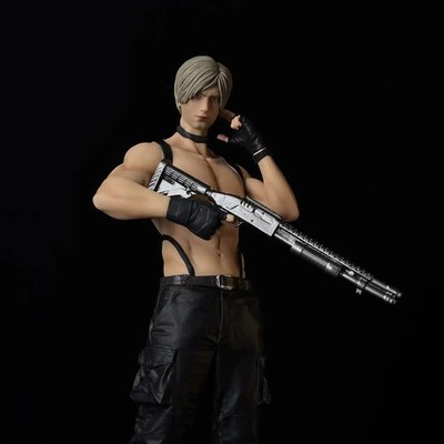 New Leon Kennedy Figure GK Statue Leather Style Collectible