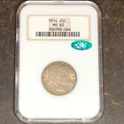 1914 Barber Quarter NGC MS62 CAC Stickered