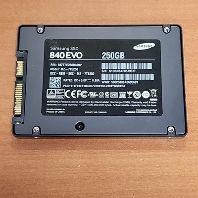Samsung 250GB SSD 840 EVO 2.5'' Internal Solid State Drive MZ7TE250HMHP MZ-7TE250