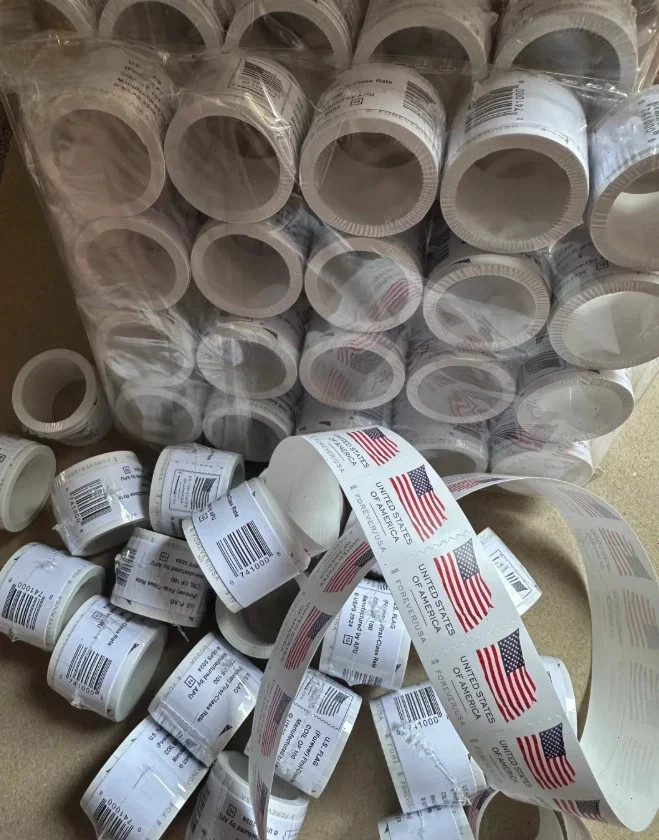 2025 1 rolls of 100 USPS - Postage Free Ship!!-100 PCS-Special Sale