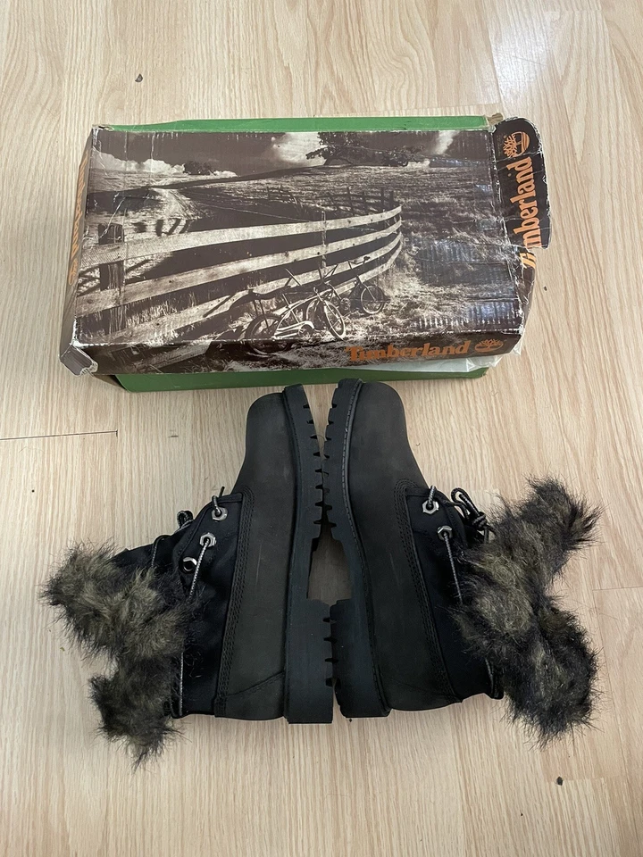 Botas de snorkel vintage Y2K Timberland 6” 29738 con tapa enrollable talla 2,5 juveniles NUEVAS Foto 4 de 4