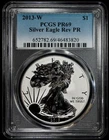 2013-W Reverse Proof American Silver Eagle $1 PCGS PR 69 Rev ASE