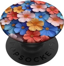 Spring Flowers Watercolor Floral Garden PopSockets Adhesive PopGrip