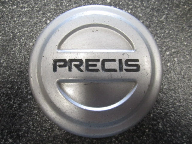 Set of (4)  OEM 1987-1994 13" Mitsubishi Precis Silver Gray Center Caps  65668 - Image 4 of 4