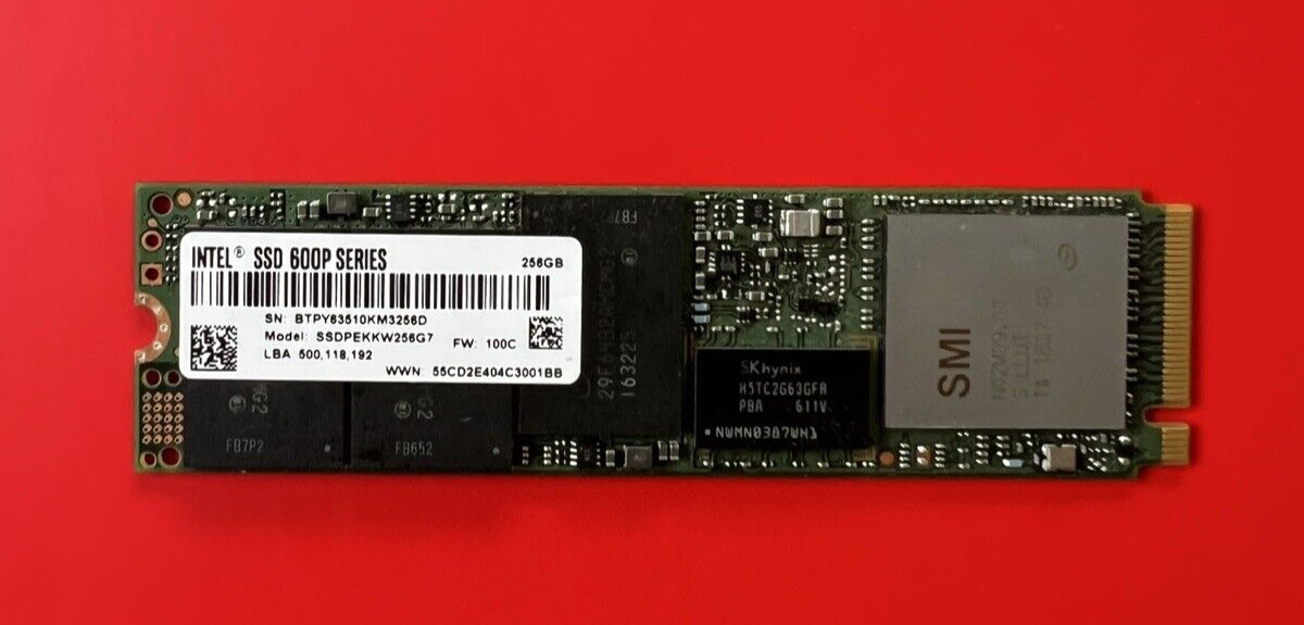 Intel Ssd 600p Series Ssdpekkw256g7 Ssdpekkw256g7 Ssd 256gb Intel