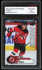 TY SMITH 2020-21 UPPER DECK UD STAR HOCKEY 1ST GRADED 10 ROOKIE CARD DEVILS NHL