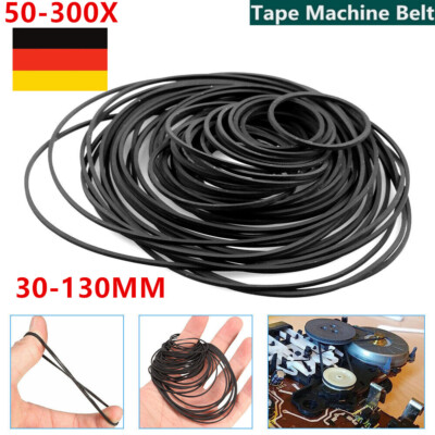 50-300X Antriebsriemen Tape 30-130mm Deck Belt Cassette Riemen für Kassettendeck