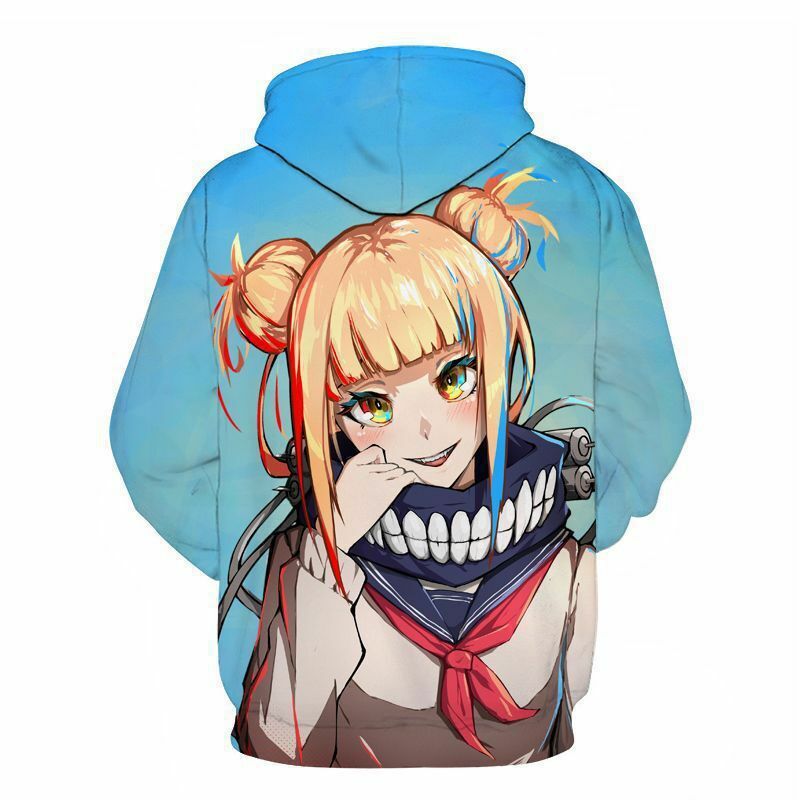 JMSUN My Hero Academia Cosplay Todoroki Anime Hoodies Himiko Toga  Sweatshirts Boku No Hero Academia Izuku Midoriya Casual Streetwear 