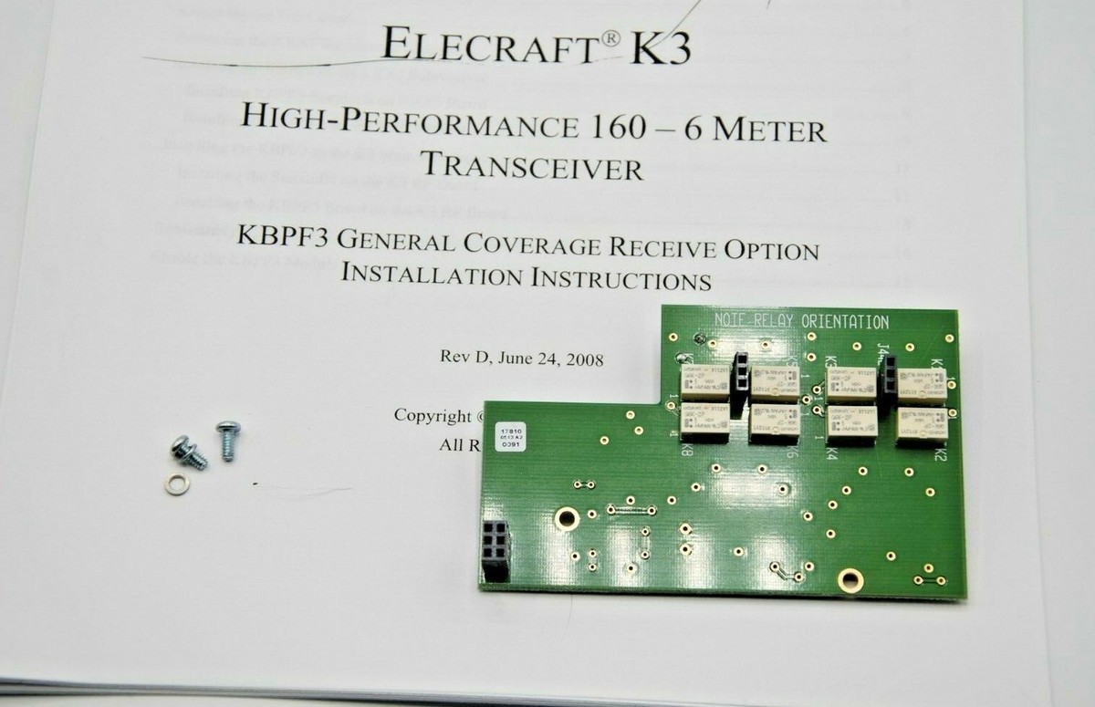 Upgrading The Elecraft K3 With K3s Components PDF Version