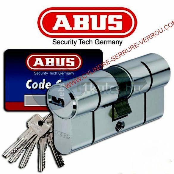 cylindre,canon barillet haute sûreté ABUS 45x50 5 clés réversibles micropoints