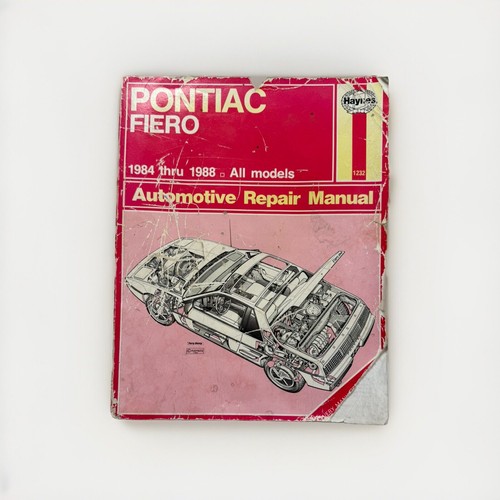 Pontiac Fiero 1984-1988 Shop Service Repair Manual Wiring Diagrams Engine Guide