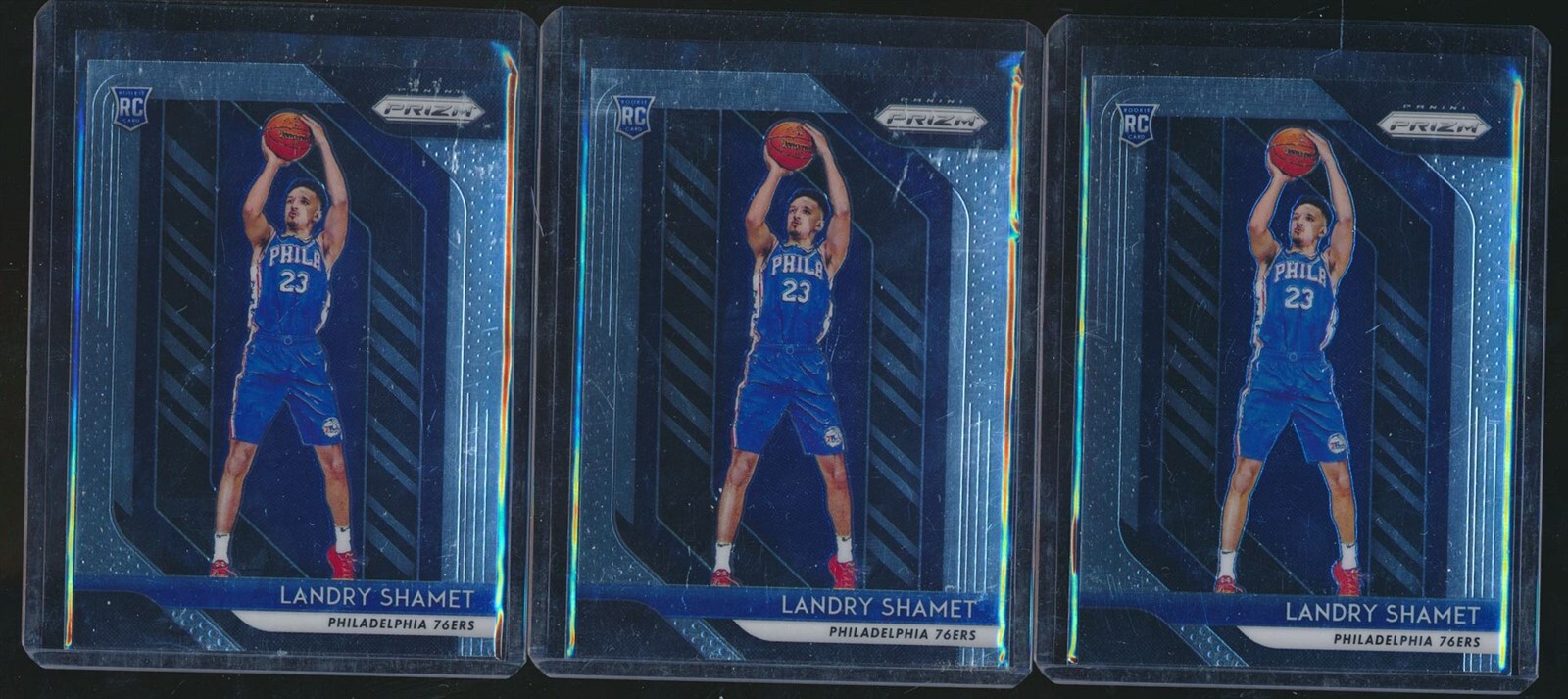 2018-19 PRIZM ROOKIE 3 CT LANDRY SHAMET 76ERS