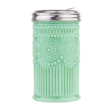 TableCraft Jadeite Green Glass Sugar Dispenser / Pourer