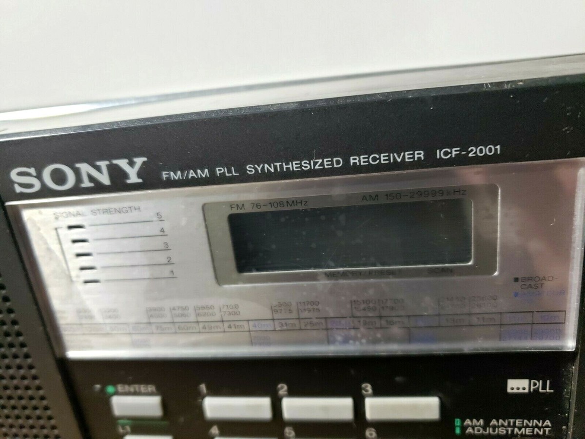 SONY ICF-2001 AIR/FM/LW/MW/SW Receiver Excellent Works ! No