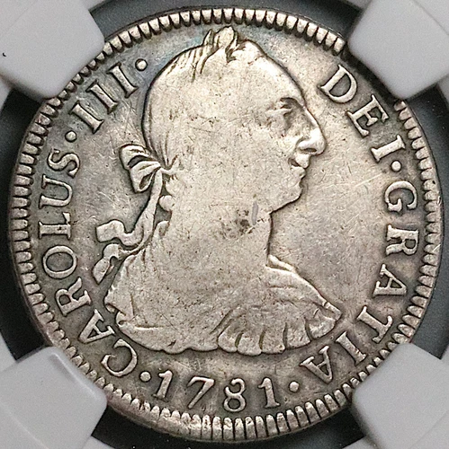 1781-Mo NGC VF Mexico 2 Reales Charles III Spain Colony Silver Coin (24071901C)