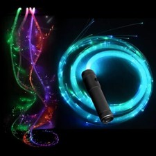 COMLZD LED Whip Fiber Optic Whip Dance Space Whip Super Bright Light 10 Color...