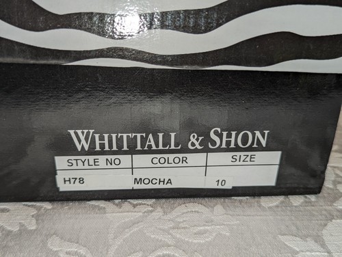 Whittall & Shon Women's H78 Mocha Pointed Toe Slingback Beaded Heel Sz 10 - Picture 7 of 7
